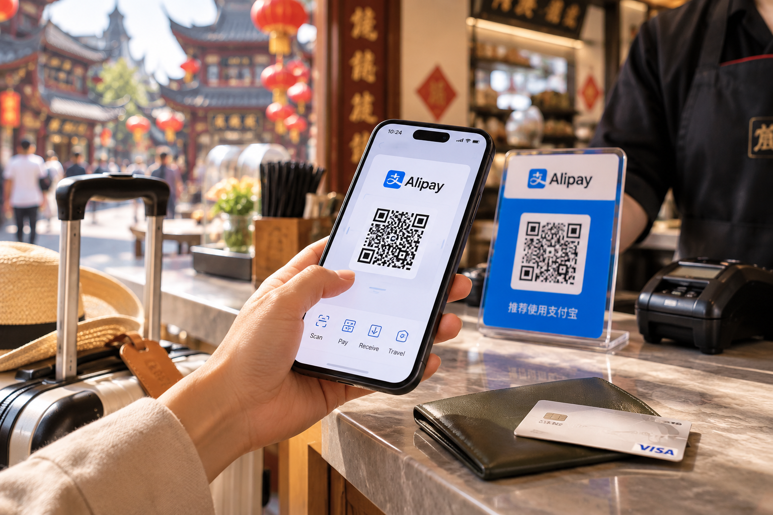 중국 알리페이 사용법 한국 카드 등록 후 QR 결제